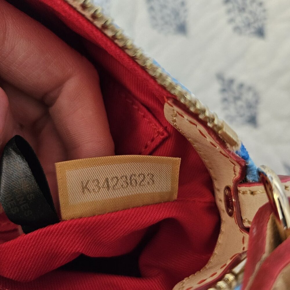 NWT Dooney & Bourke Suki Crossbody Sky Blue Gingham Check BGNGH1696 Purse - Picture 5 of 16